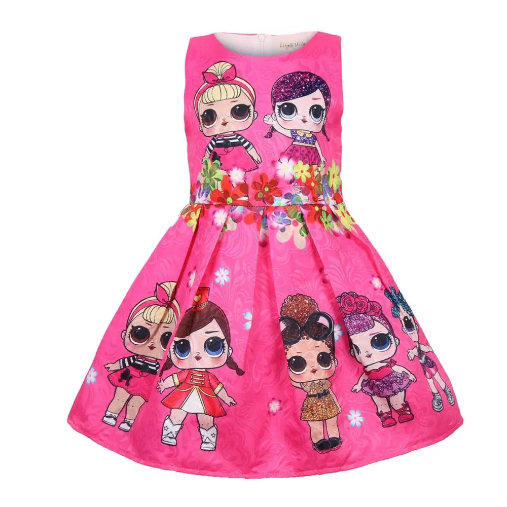 

free shipping Surprise dolls sleeveless summer girl dress 8624