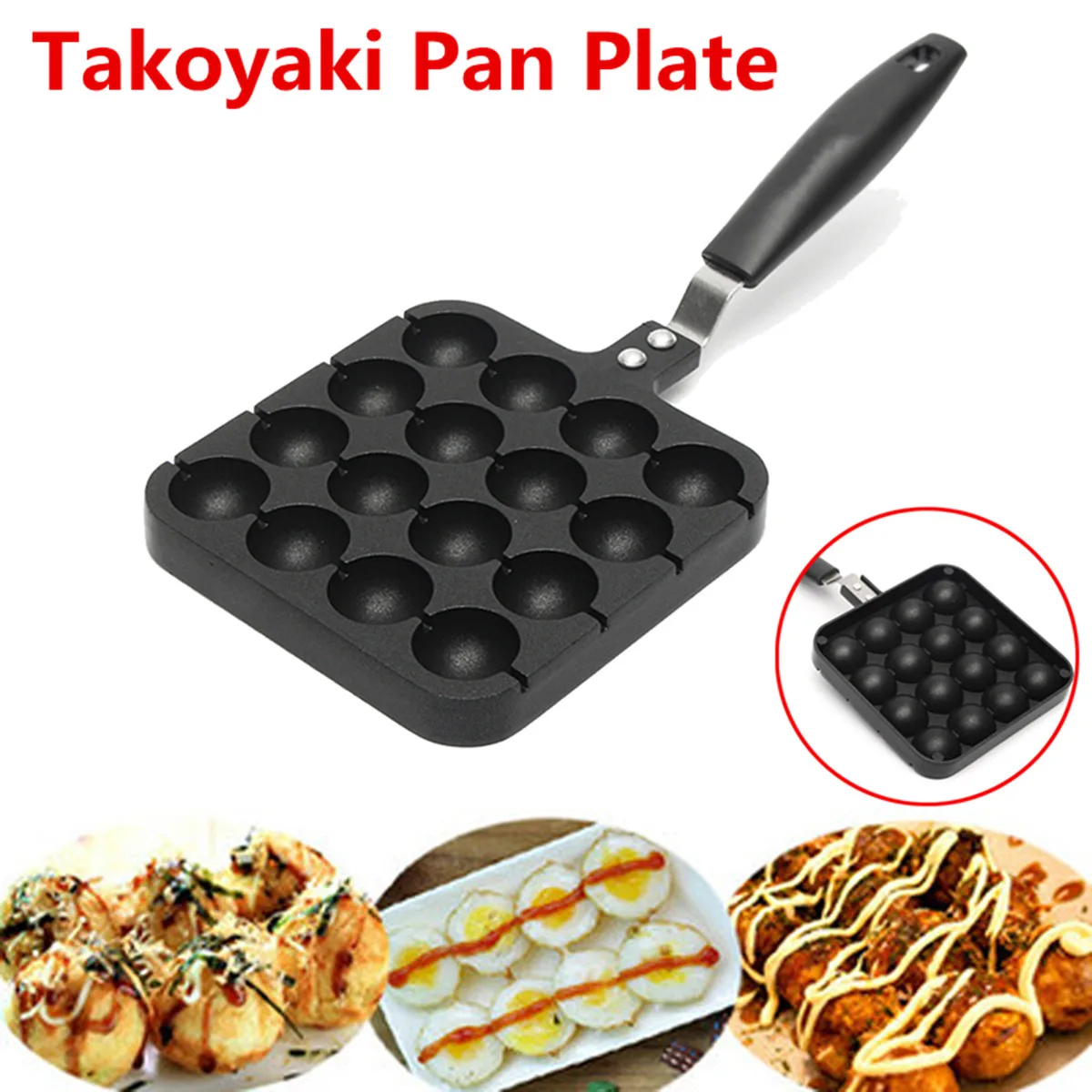 16 отверстий от Warmtoo тарелка для сковородок Takoyaki домашняя кухонная форма готовки
