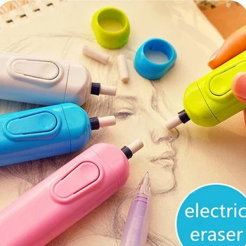 

Sketch Battery Operated Creative Cute Student Supply child Kids w45 Electric Automatic Eraser