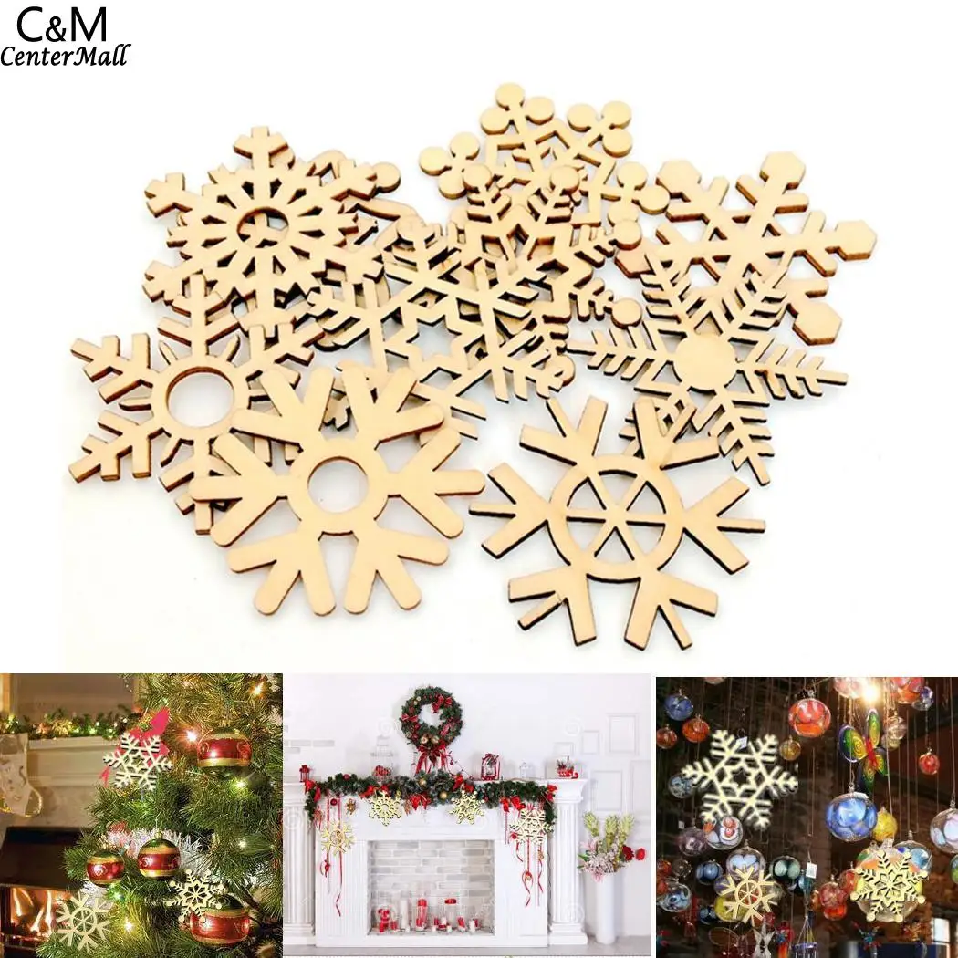 Christmas Wooden Snowflake Fashion Craft Decorations Christmas Tree Wooden Snowflake Hanging Ornament frozen Christmas Wooden Snowflake Fashion Craft Decorations Christmas Tree Wooden Snowflake Hanging Ornament frozen