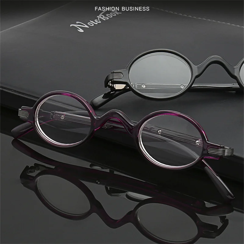 UVLAIK gafas de lectura pequeñas Retro hombres mujeres moda pequeño marco redondo gafas de lectura gafas de prescripción de alta calidad UVLAIK gafas de lectura pequeñas Retro hombres mujeres moda pequeño marco redondo gafas de lectura gafas de prescripción de alta calidad