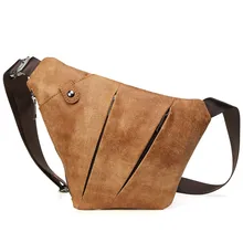 Модные для мужчин сумки пояса из натуральной кожи Crossbody сумка известный бренд большой ёмкость слинг мужская нагрудная сумка