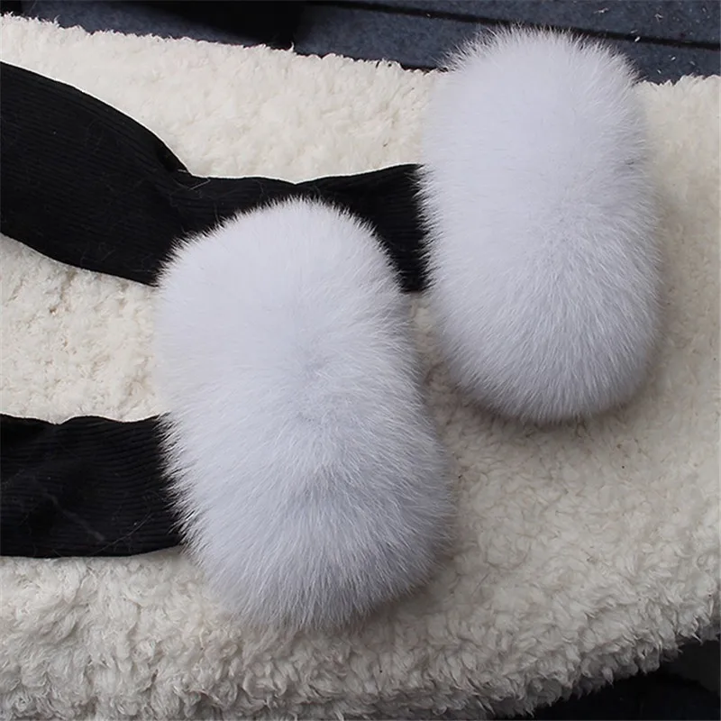 Fox Fur Cuff Arm Warmer Lady Bracelet Real Fur Wristband Glove High Quality Fox fur Cuffs Hot Sale Wrist Warmer #P3