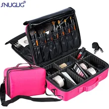 Mulheres saco de maquiagem profissional grande capacidade sacos cosméticos à prova dwaterproof água caso de armazenamento funcional viagem multicamadas organizador de maquiagem
