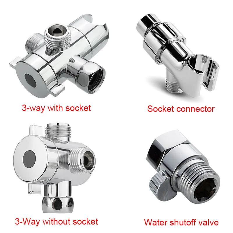 3 способ дивертор для душа клапан ручной душ рука разветвитель с отсекателем с держатель для душа WXV