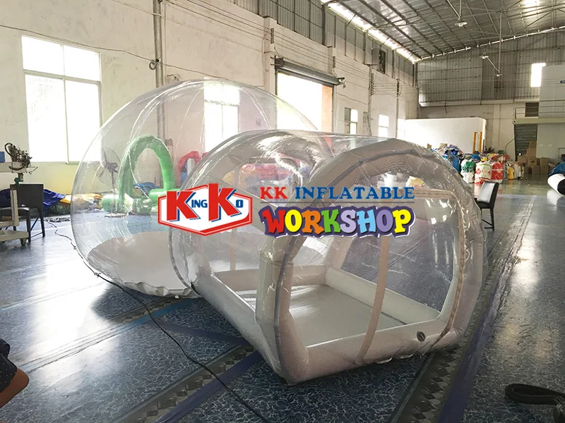  Cheap Price Family backyard igloo camping tent free air blower inflatable crystal bubble tent for s