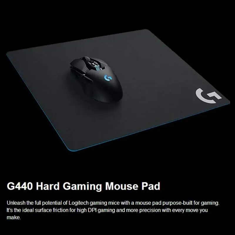 Жесткий игровой коврик для мыши Logitech G440 с высоким разрешением DPI Настольный