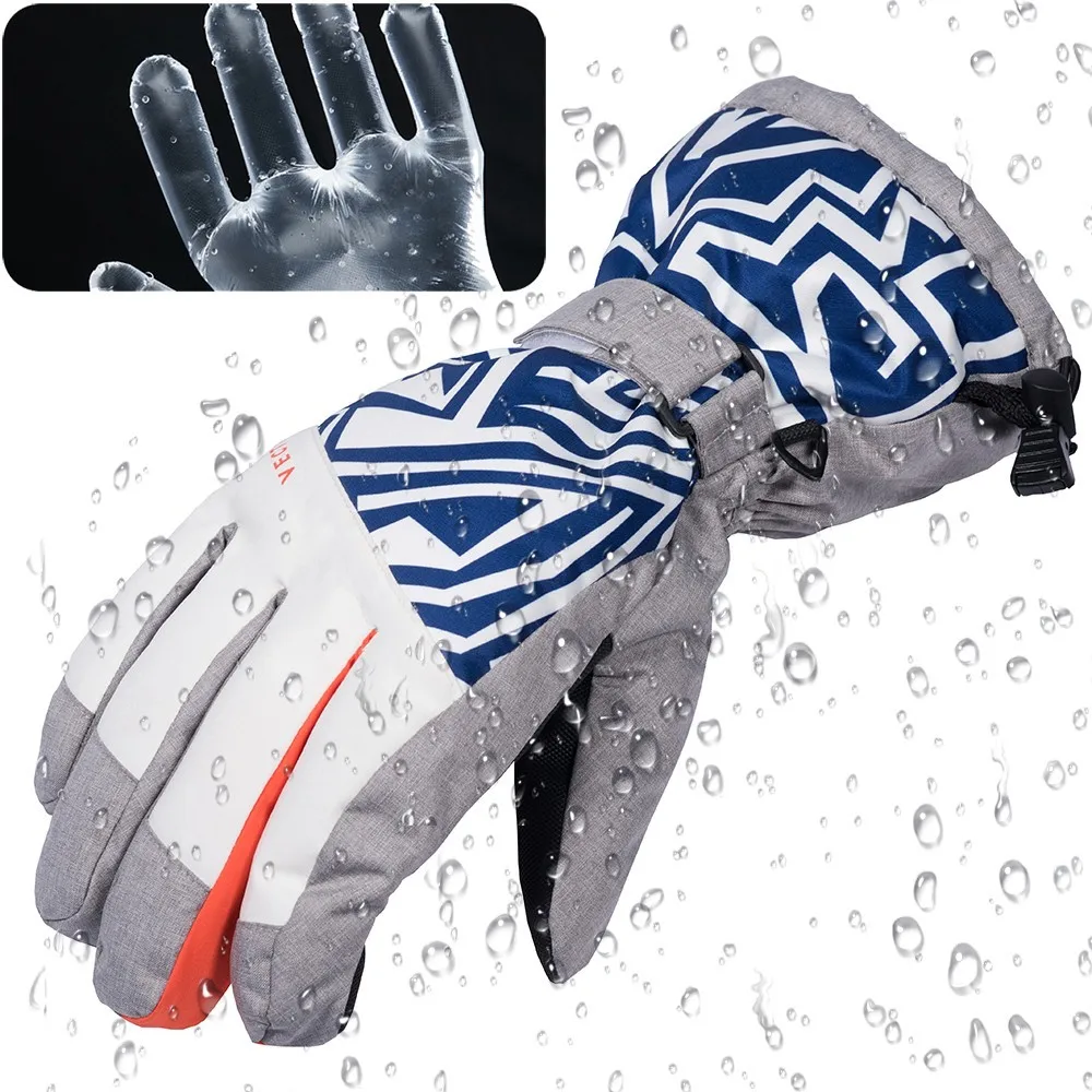 Ski Gloves Extra Thick Snow Winter Sport Snowboard Synthetic Insulation