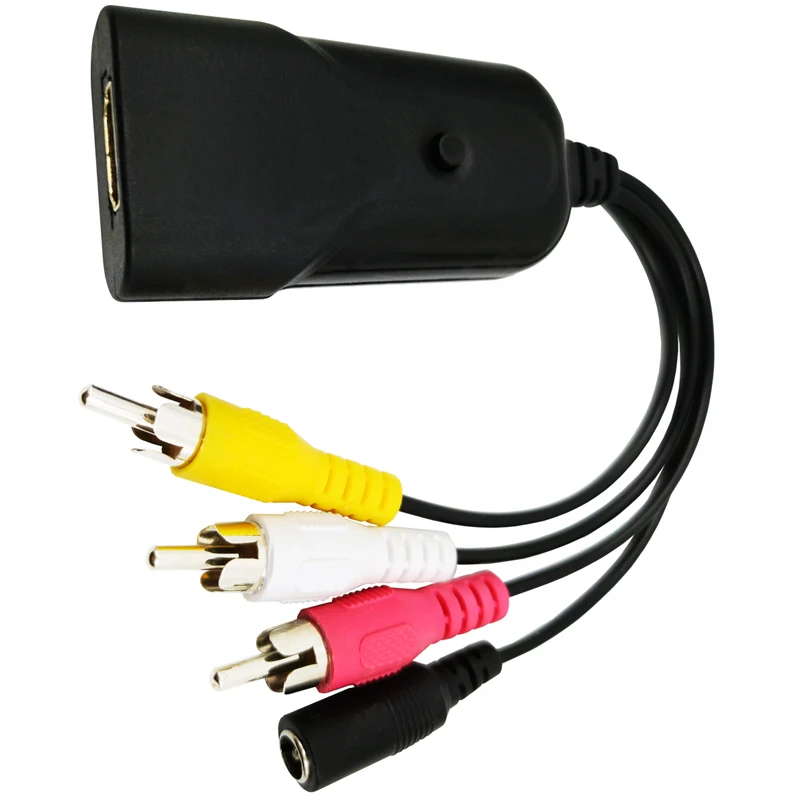 Переходник HDMI в RCA 1080P AV 3RCA CVBs композитный адаптер для видео и аудио с поддержкой