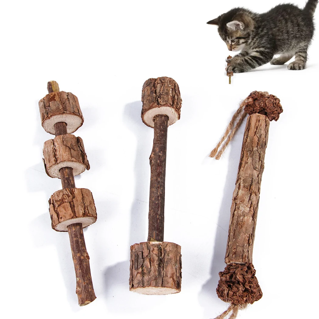 

Cat Toy 3pcs Pure Natural Catnip Molar Toothpaste Branch Cleaning Teeth Silvervine Cat Snacks Sticks Pet Interactive Supplies
