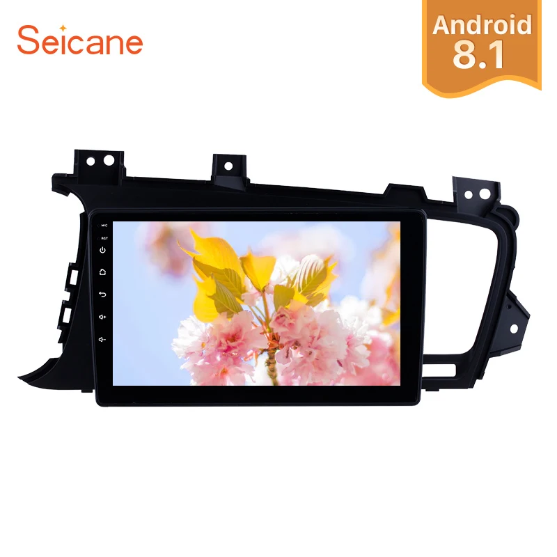 

Seicane Android 8.1 9" HD Touchscreen Car Radio GPS Multimedia Player For 2011 2012 2013 2014 Kia k5 LHD Head Unit Support RDS