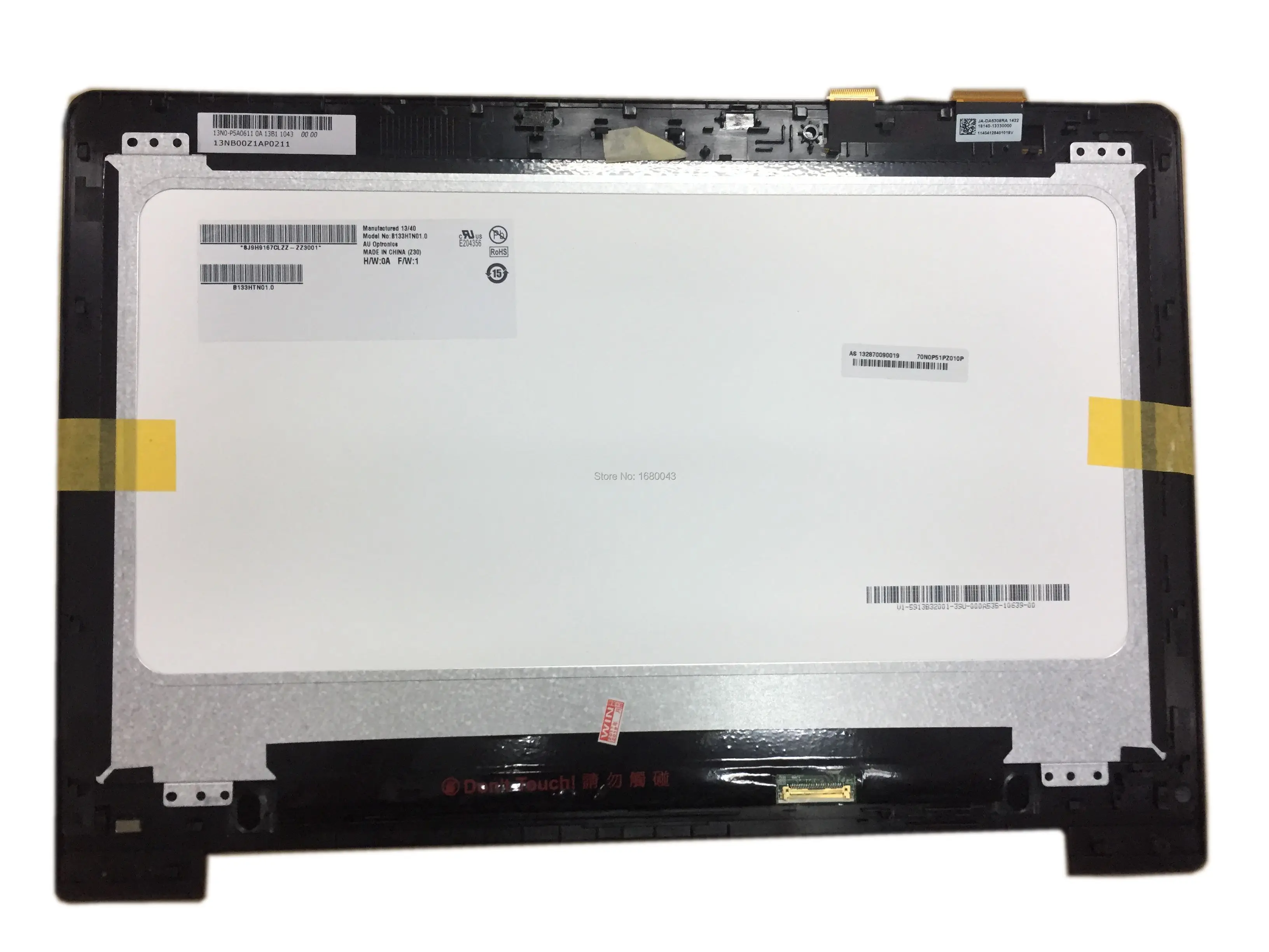 1920X1080 EDP LCD LED Touch Screen Digitizer Glass Assembly Frame