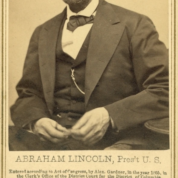 Abraham Lincoln's Last Portrait Sitting 1865 постер печать по науке источник (24x36)|Таблички и знаки| |