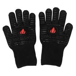 Перчатки для барбекю (группа), 500 Цельсия духовка перчатки, палец дизайн для предотвращения нарезки, комфорт, долговечность, термостойкие