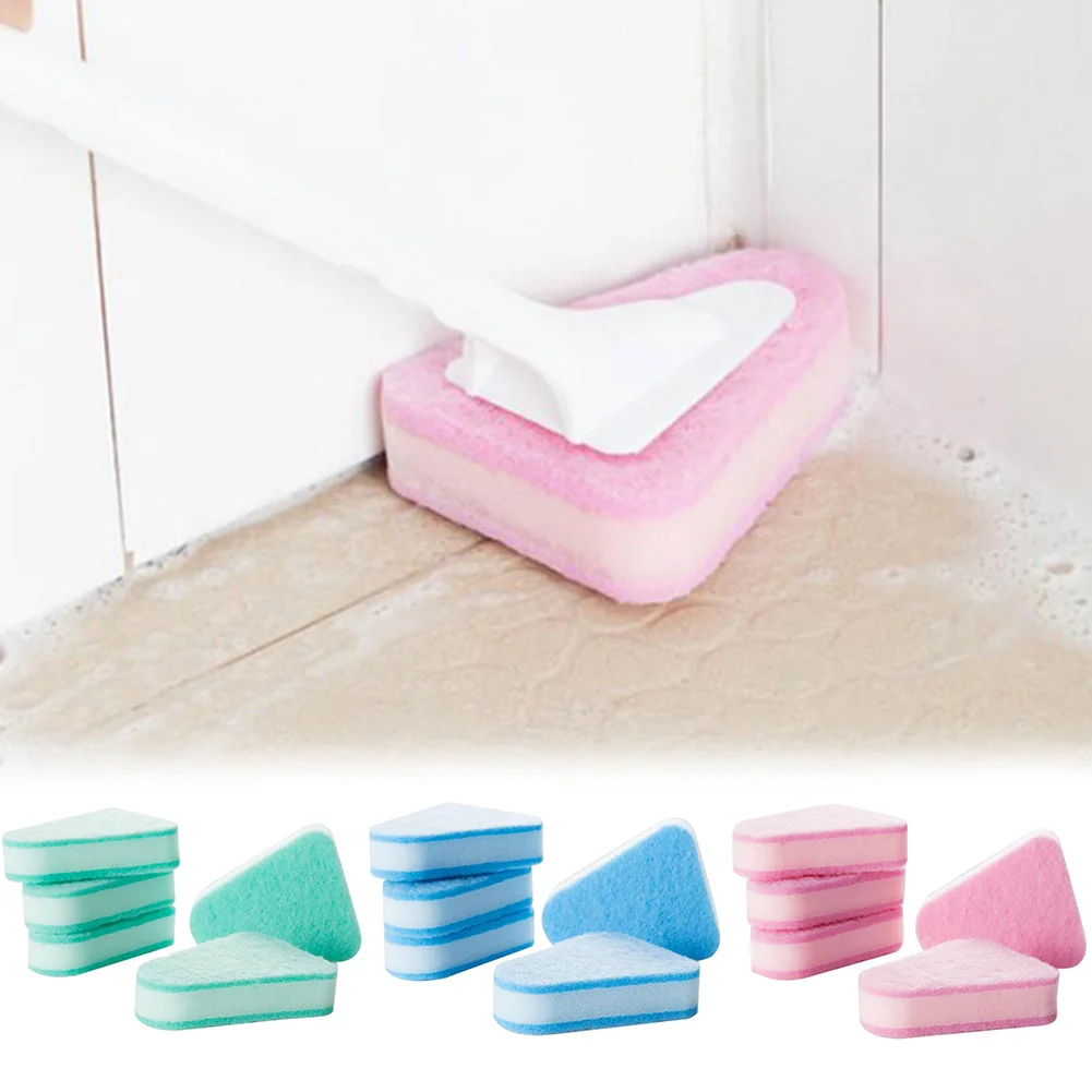 5Pcs Bathroom Cleaning Tools Brush Head Bathtub Double Side Kitchen