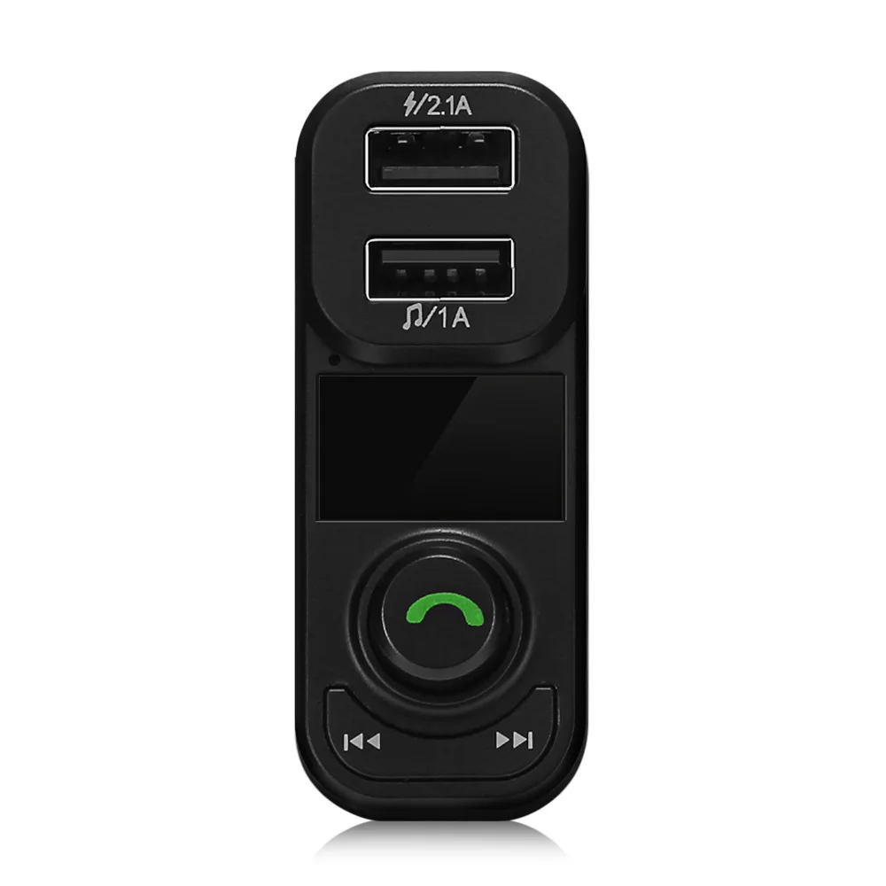 BT53 автомобиля Bluetooth MP3 плеер Беспроводной FM передатчик Dual USB вызова в режиме свободных рук Напряжение обнаружения Micro SD TF работы в режиме воспроизведения музыки