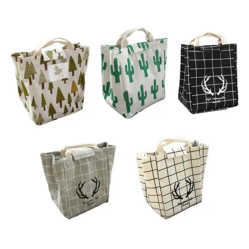 

Creative Portable Insulation Bag 26x16.5cm Fresh And Practical Hand-sewn Waterproof Insulated Aluminum Foil Lunch Storage Bag