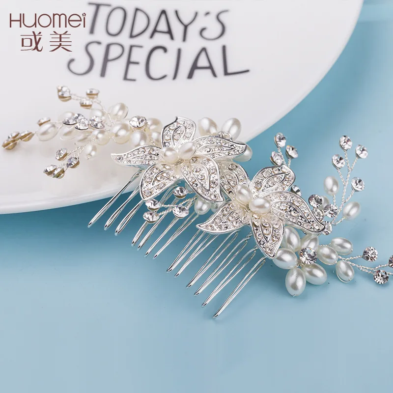 

S812 Korean Pearl Bridesmaid Accessories Bride Headwear Wedding Dress Hair Decorate Manual Marry Ornaments Directly For
