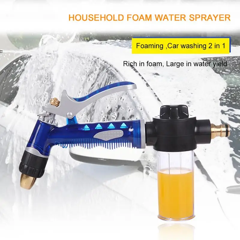 

Water Sprayer Pure Copper Ocean Blue Water Sprayer Foam Water Sprayer High Pressure Car Washing Tool Can Water The Flowers Hot