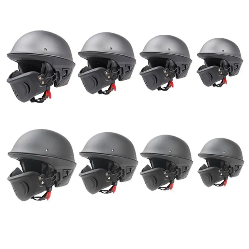 

Racing Design ZR-666 Rogue Motorcycle Open Face Protection Helmet with Detachable Adjustable Mask