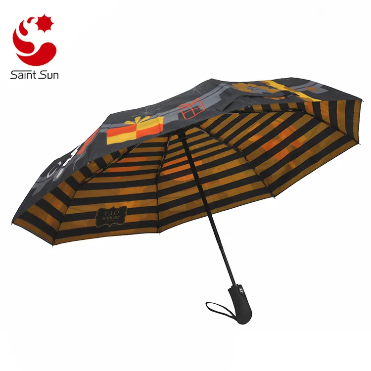 

Wholesale Custom-Built And High-Grade Gift Advertising child Umbrella Double-Layer Printed Pattern 3-Fold Automatic umbrella