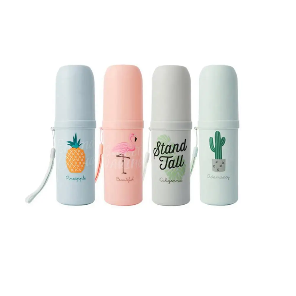 

Portable Toothbrush Cup Washing Storage Cup Traveling Plastic Storage Cup Toothbrush Holder Outdoor Portable Travel Cute Box