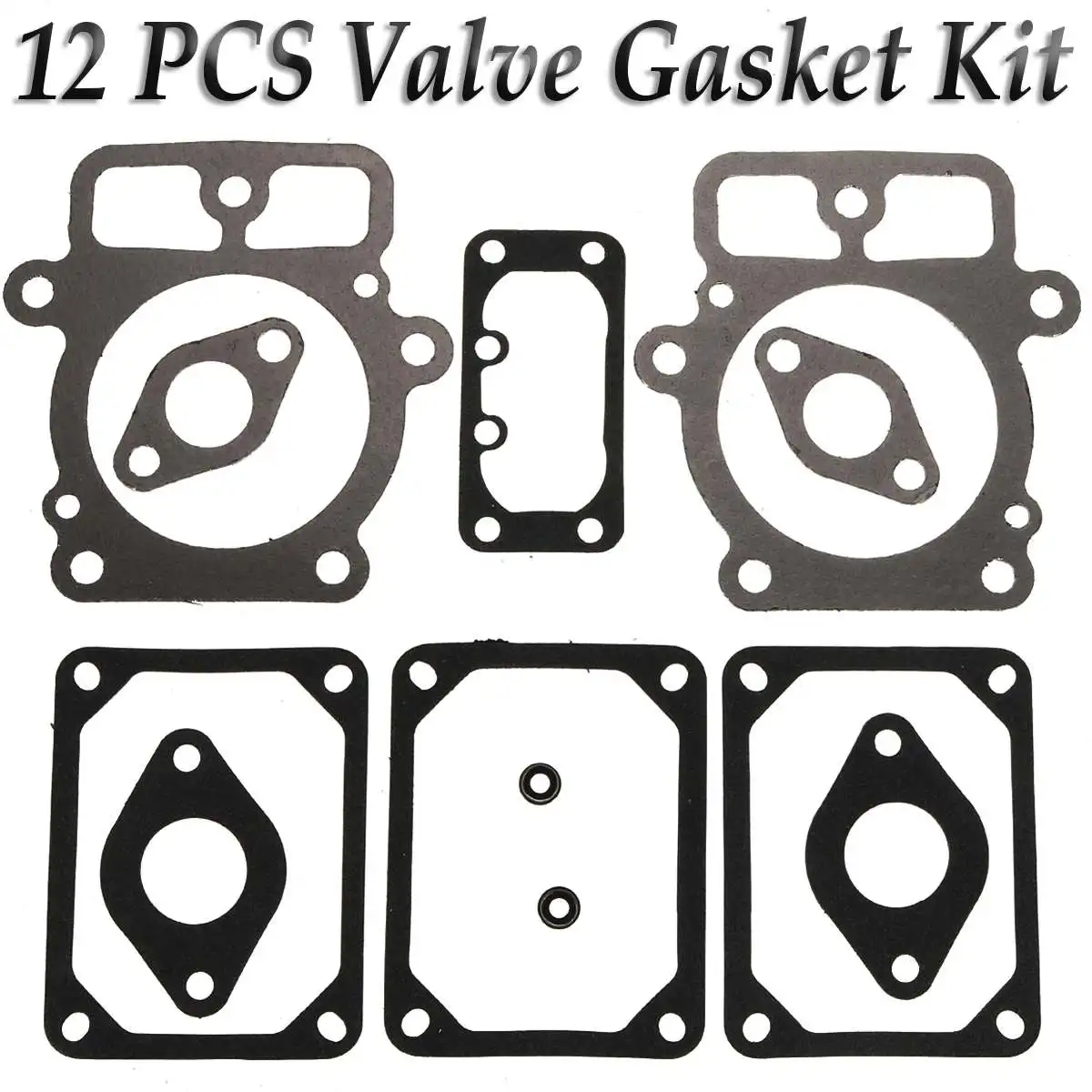12PCS Lawn Mower Valve Gasket Set For Briggs & Stratton 694013 Replace