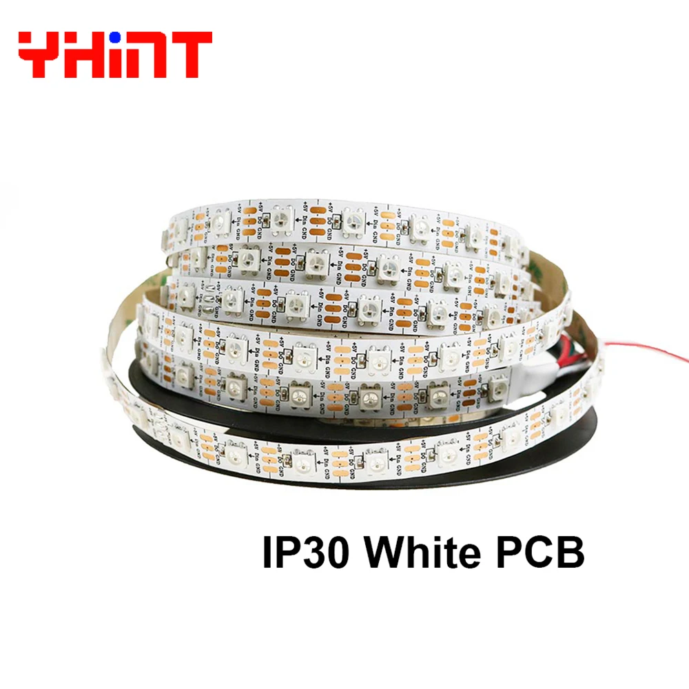 IP30 30/60/74/96/144led за метр 1m2m3m5m черный/белый PCB WS2812B Smart RGBW цвет интриги led pixel striscia полосы