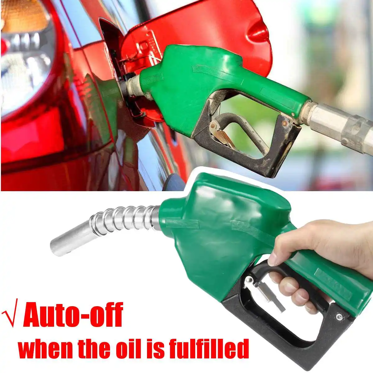 

Aluminum Fuel Refilling Nozzle Gun/ Automatic Cut-off Fuelling Nozzle Fuel Diesel/ Oil Dispensing Tool Oil Water Refueling Gun/