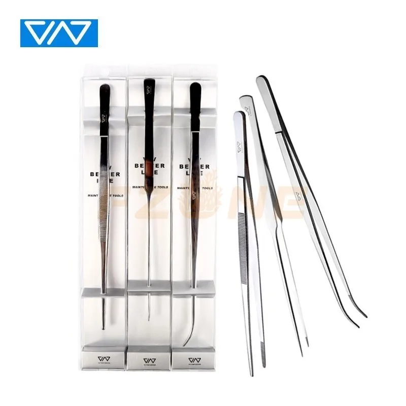 

VIV Aquatic Stainless Steel Plant Tweezers Straight Curve Never Rusty same quality as ADA