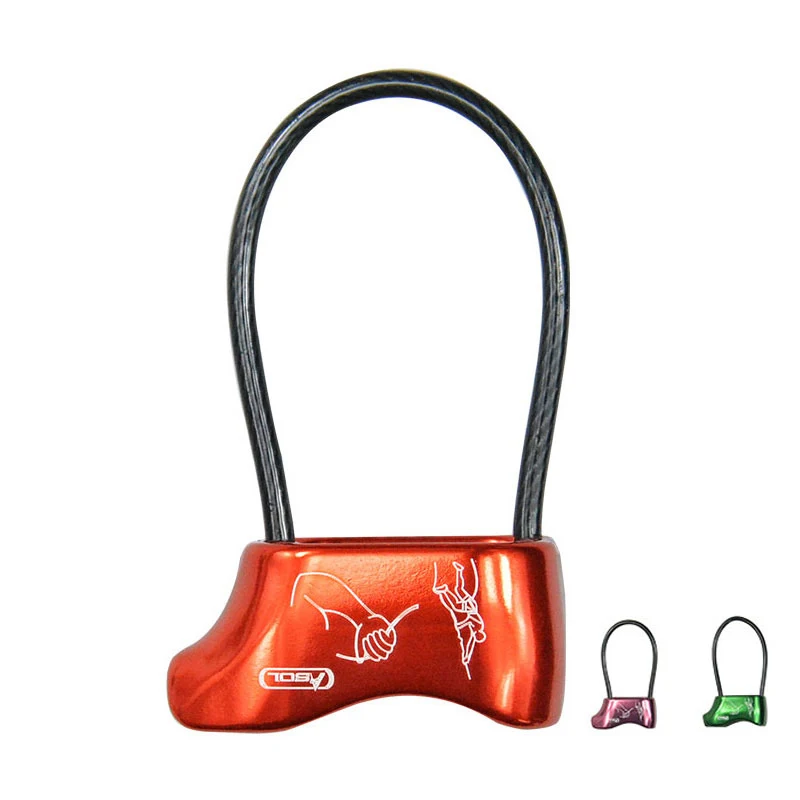 Climbing Equipment ATC eights rings device outdoor climbing gear Connection carabiner rope Downhill Safety |