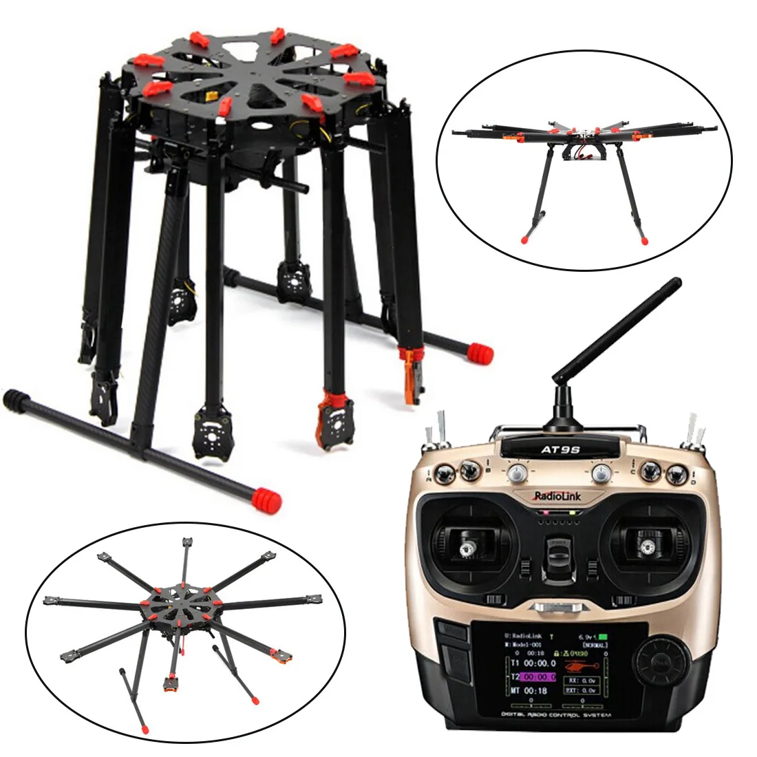  DIY GPS Drone Tarot X8 TL8X000 8-Achse Klapp Rahmen 350KV 40A PX4 32 Bits Flight Controller Radioli