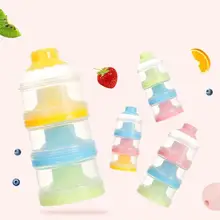 Портативный дозатор формулы молочного порошка контейнер для хранения еды миска для кормления малышей 3 сетки контейнер для детского питания коробка для ребенка дропшиппинг