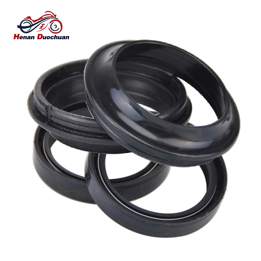 

4pcs 46x58x11 Motorcycle Parts Nitrile Rubber Front Shock Absorber fork Oil Seal and 46x58 Dust Cover
