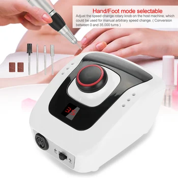 

110V 35000RPM Electric Nail Manicure Drill Machine Tools Nail Drill Bits Pedicure Files Nail Drills Machine US Plug