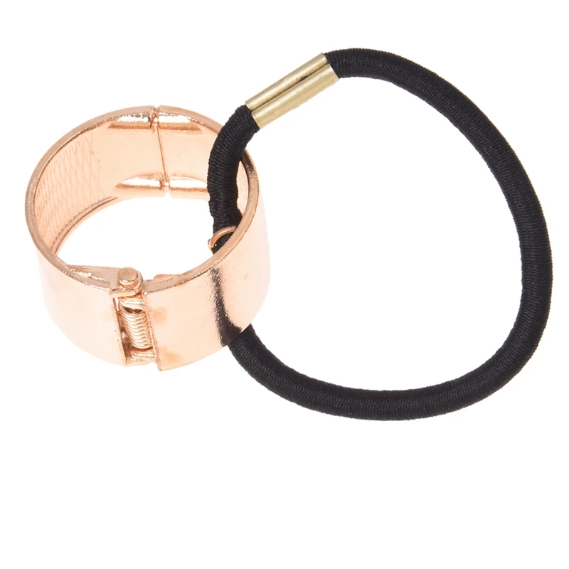 

MYTL Fashion Alloy Hemicycle Ring Hair Cuff Wrap Ponytail Holder Band (Golden)