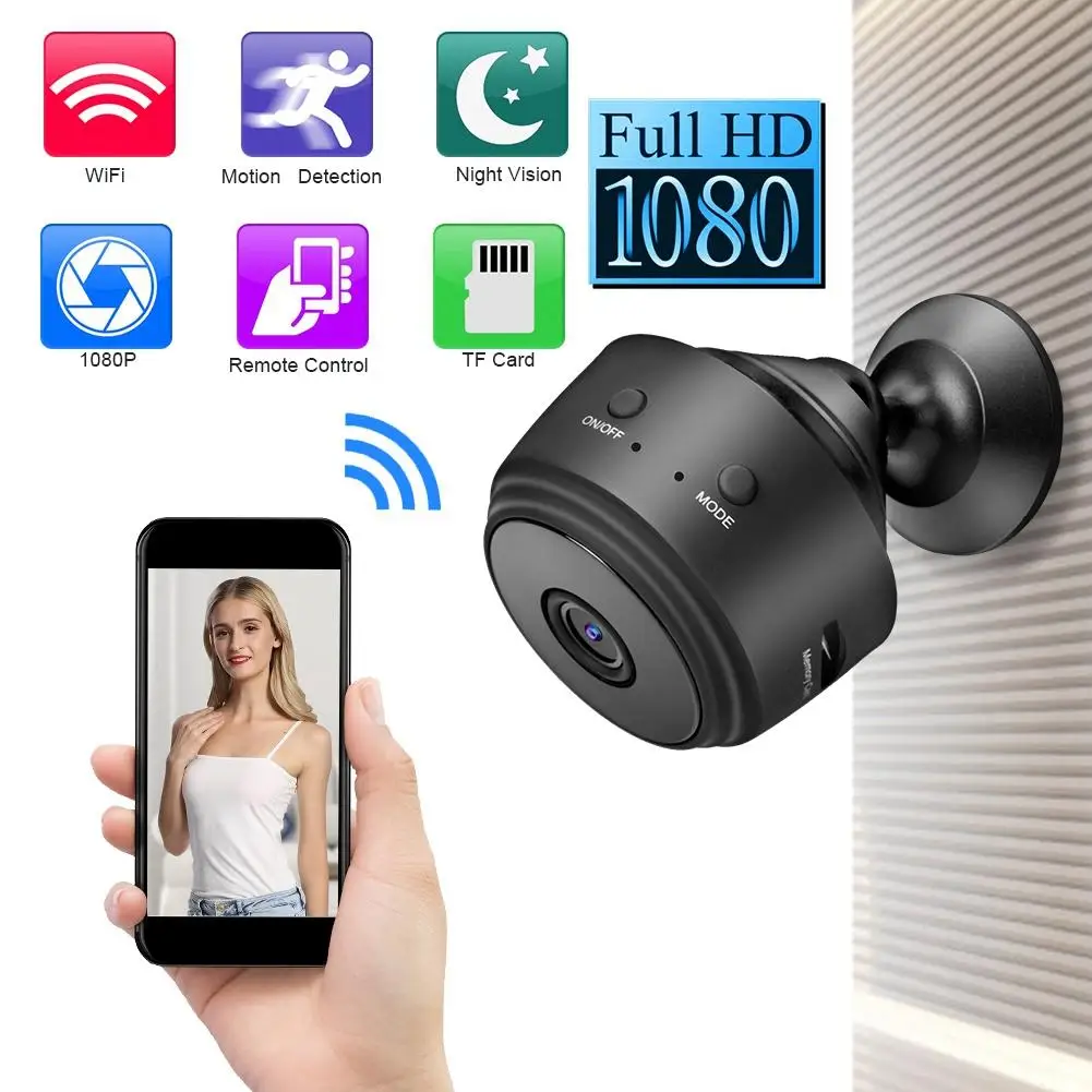 

HD 1080P Mini Wifi Night Vision Infrared Micro Camera Wireless Webcam smart 1080p mini camera 2019
