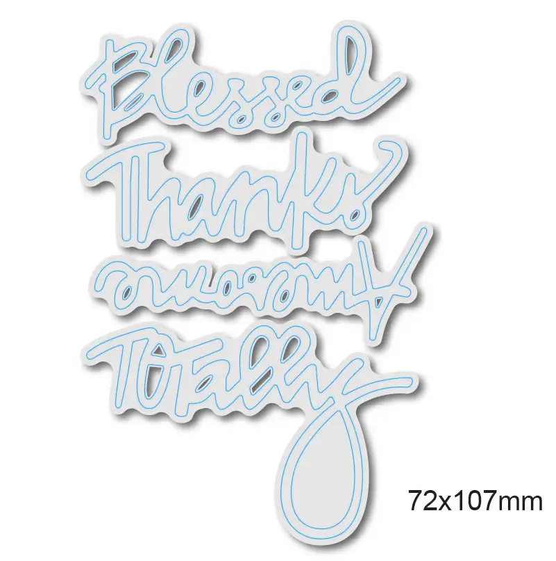 

Blessed Thanksgiving Day dies Cutting Stencil Scrapbooking Dies Handcrafts Paper Card DIY Model Decoration Tool Free Shipping