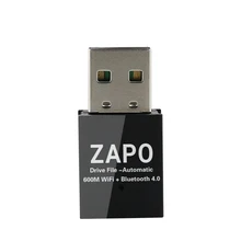 Zapo Mini Free Drive файл беспроводной Ac 600M 5G Wifi Usb Bluetooth 4,0 адаптер двойные антенны сетевая карта для настольного ПК Lapto