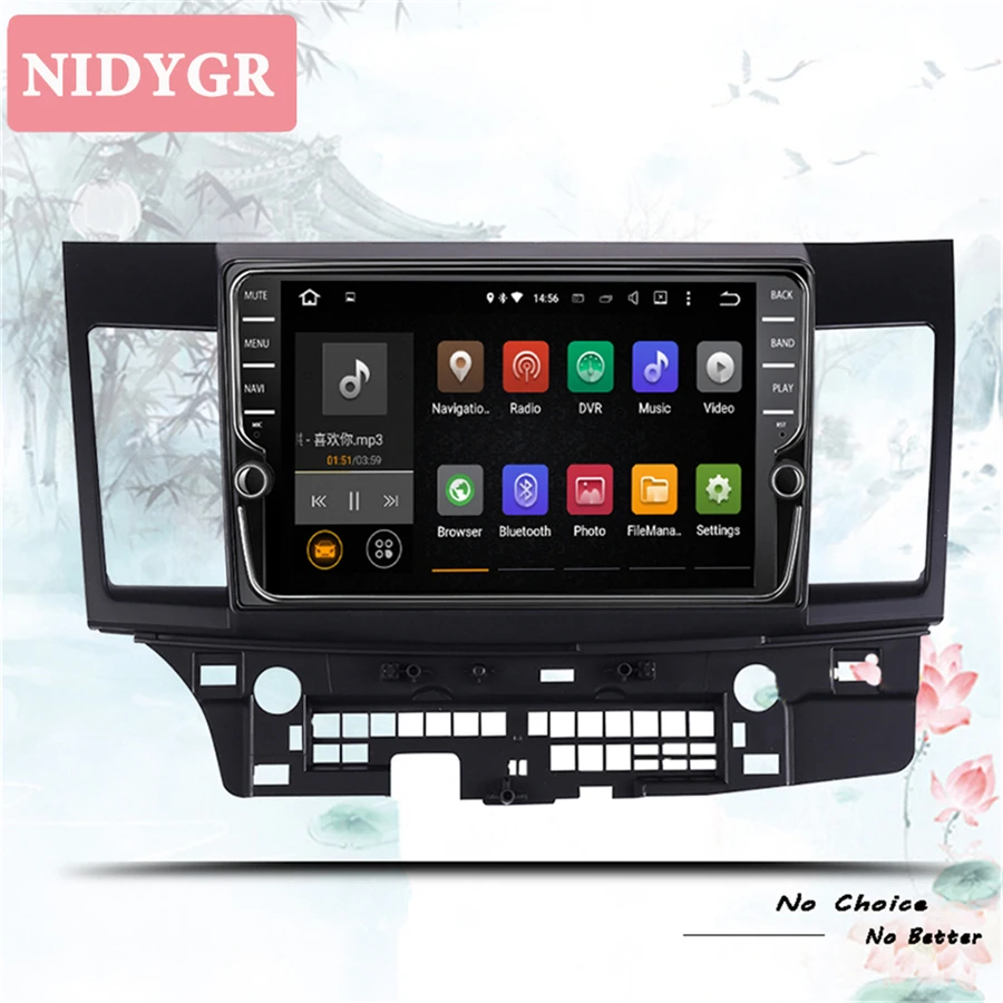 

8core 4G+64G android 9.1 2 din car dvd multimedia player for MITSUBISHI LANCER 2007-2016 radio gps navigation DSP screen Carplay