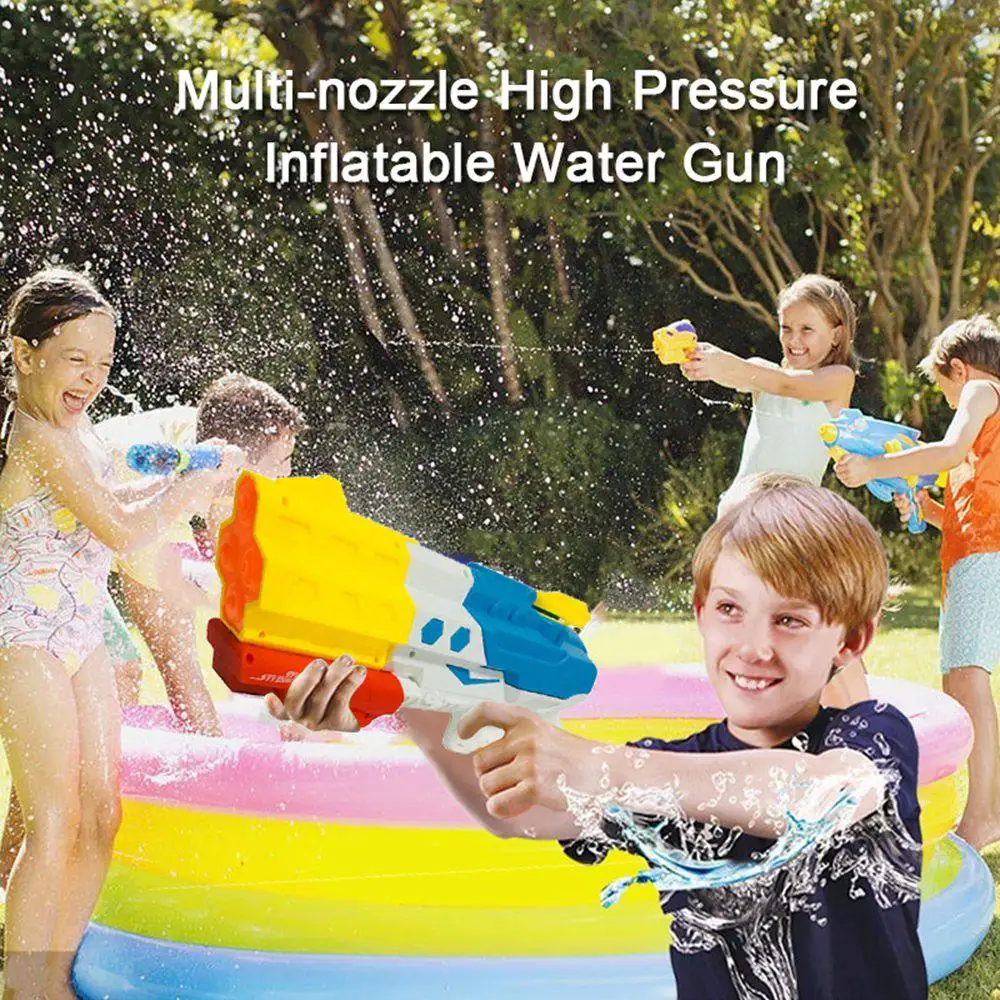 Водяной пистолет Лето большой емкости несколько сопла высокого давления водяной пистолет для детей плавательный бассейн пляж аквапарк игрушка