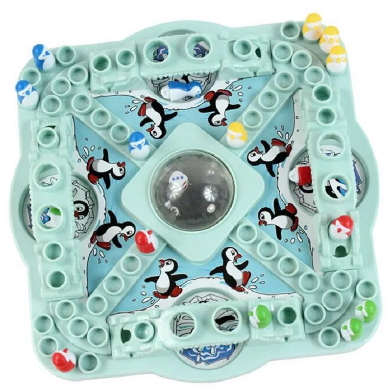 

Kid's Desktop Game Jumping chess Penguins Educational Toys Multicolour Marbles Game With Children Creative IQ Toy SK072