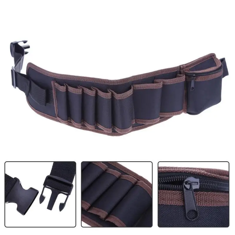 Multifuncional cintura cinturón bolsa de herramientas, electricista Oxford impermeable Kit de herramientas bolsillos herramientas para electricistas bolsa de almacenamiento