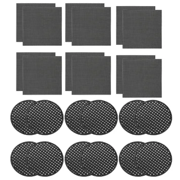 

Behogar 50PCS Square Drainage Screens 50PCS 4.5cm Round Mesh Pads for Succulent Bonsai Avoiding Rotting Roots Soil Loss Pests