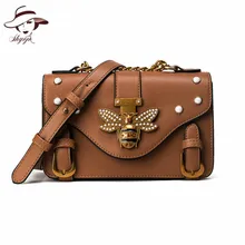 2018 Crossbody Bag For Women Leather Luxury Handbag Women Totes Fashion Lady Shoulder Bag Famous Brand Message Purse Sac A Main