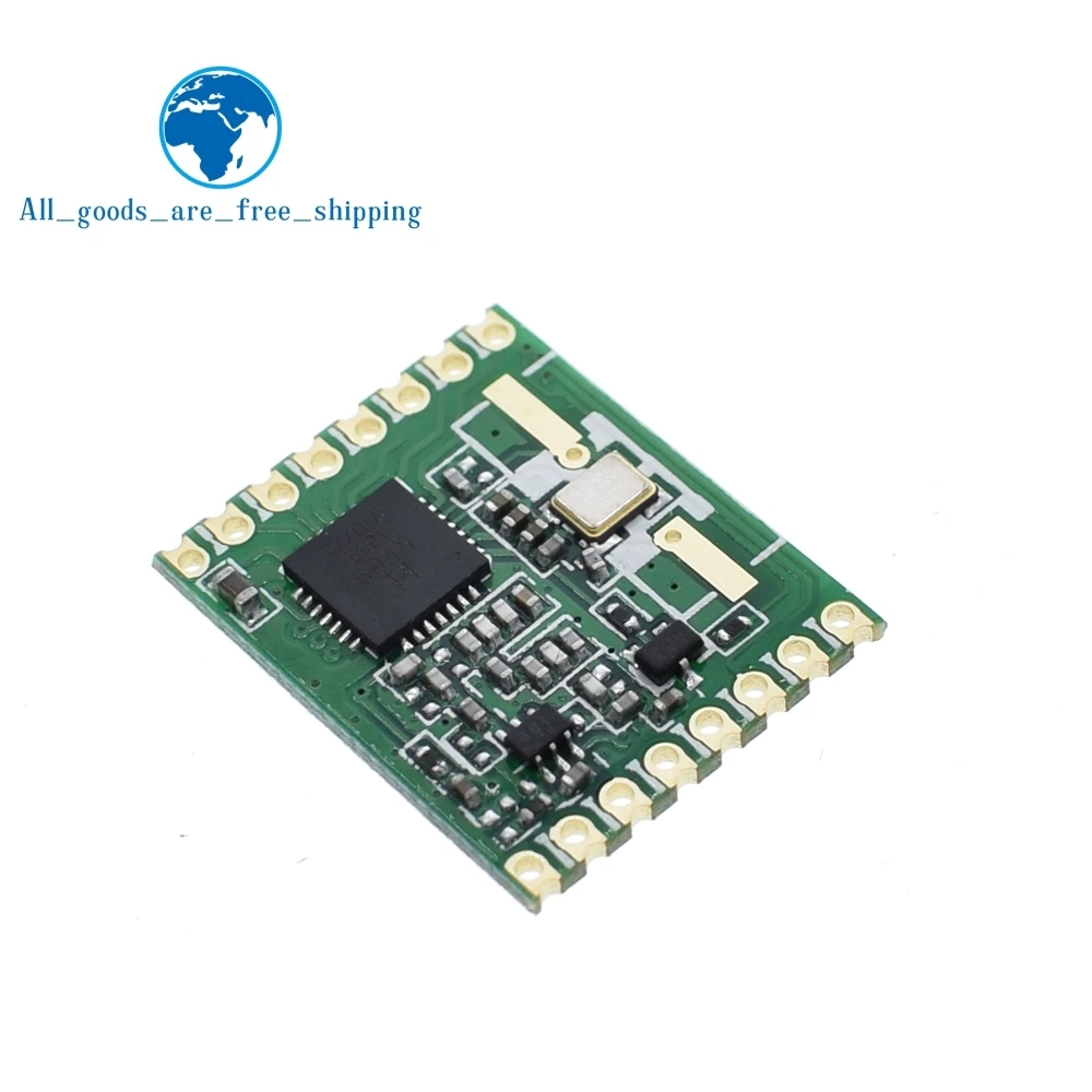 

TZT RFM69HW 868Mhz/433Mhz/915Mhz + 20dBm HopeRF Wireless Transceiver 868S2 Module For Remote/HM