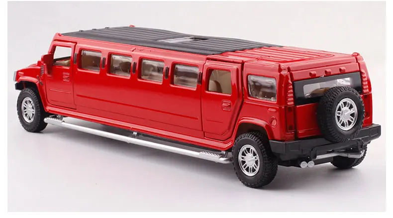 1:32 Limousine Hummer автомобили из литого металла модель игрушки тянуть назад мигающая Музыка Дети Игрушки транспортные средства