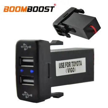 

For Honda ABS 12V 2.1A Dual USB Car Charger Socket Dashboard Phone Charger Interface Socket Car Charger