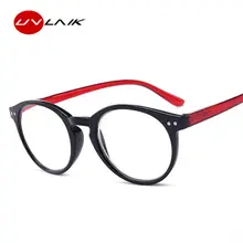 UVLAIK, модные круглые очки для чтения, для женщин и мужчин, поликарбонатная оправа, очки для дальнозоркости по рецепту, диоптрий+ 1,0 1,5 2,0 2,5 3,0 3,5