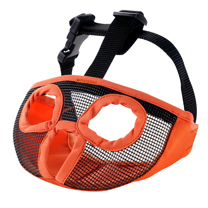 

Dog Muzzle Mouth Mask Adjustable Anti Biting Barking Chewing Short Snout Pitbull Chihuahua Pet Dog Muzzles for Small Medium Dogs